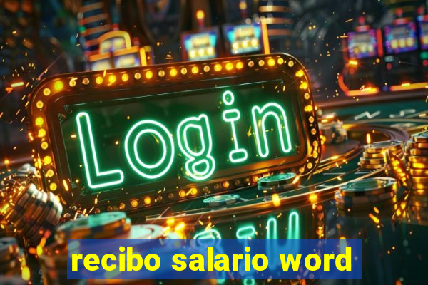 recibo salario word